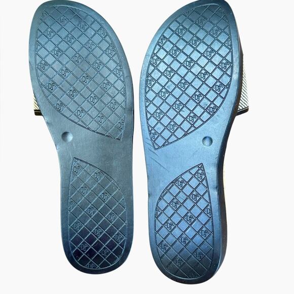 NWOT Donlad Pliner Farrah Black Canvas Slide Sandals – 10M - Picture 10 of 10